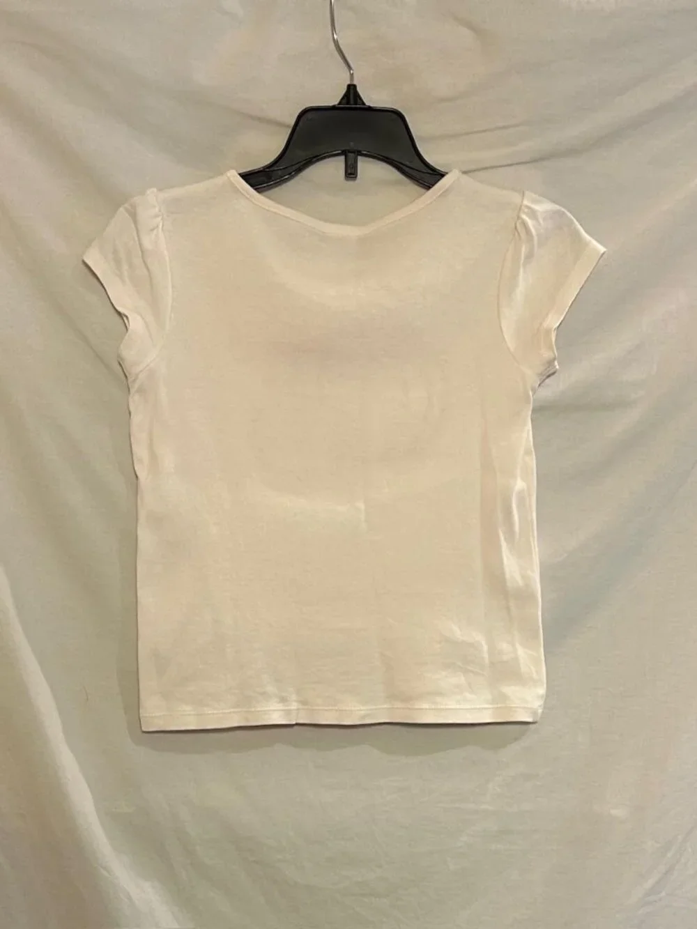 Gymboree Girls Size 7 Ivory Plaid Pumpkin Short Sleeve Top T-shirt Fall